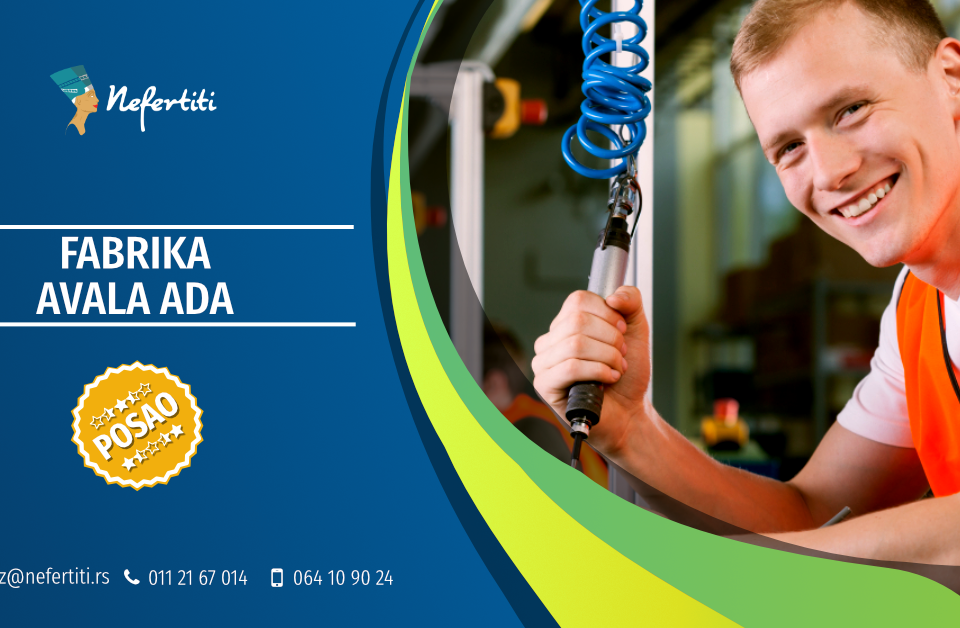 fabrika avala ada posao